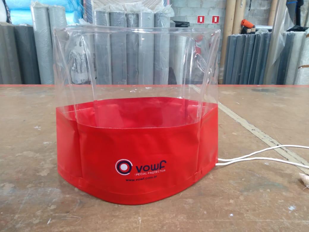 Protetor circular Vowf com janela transparente